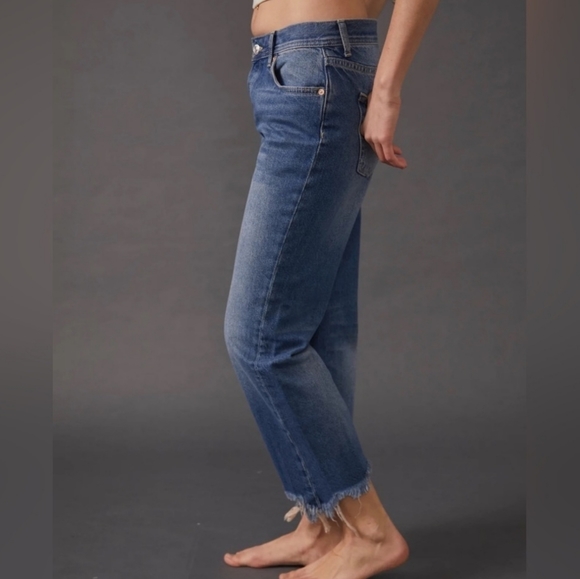 Free People Maggie Mid Rise Straight Size Sequoia Wash NWT Size 26 - Picture 3 of 7